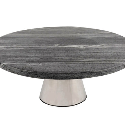 Ronde Cake Stand plateau Marble Cake Display Ø 30 cm-zwart