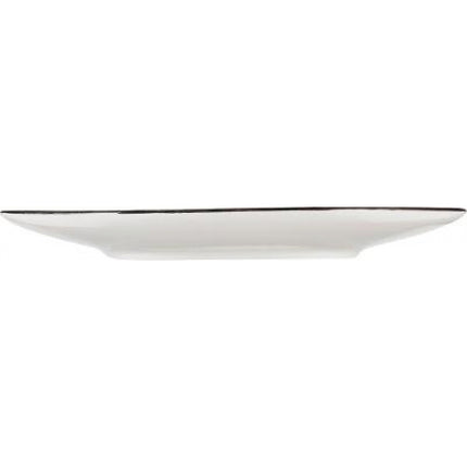 Platte bord van porselein