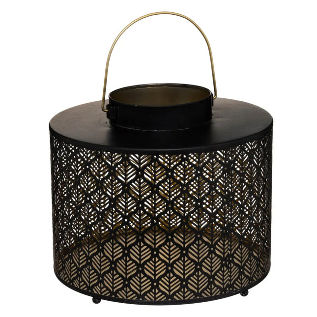 Lantaarn-Kaarshouder - Palm Bladeren - Ø25 CM