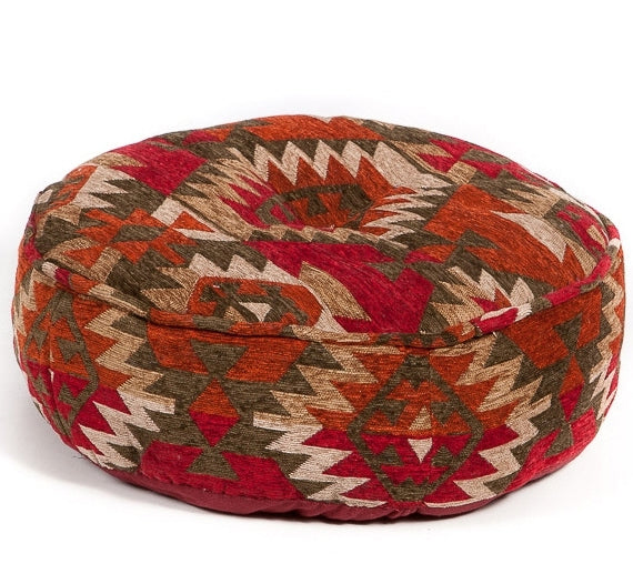 Pouf rond design kilim oriental