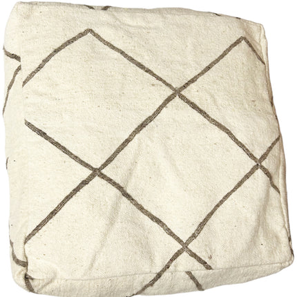 Marokkaanse kelim poef vierkant