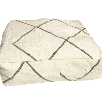 Marokkaanse kelim poef vierkant