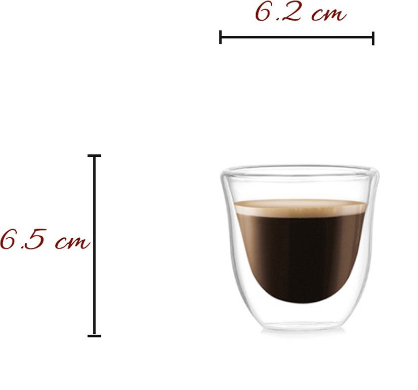 Verres à espresso double paroi Premium - 70 ML