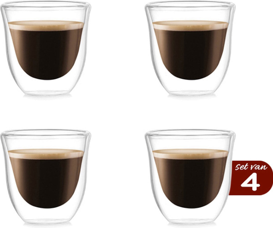 Verres à espresso double paroi Premium - 70 ML