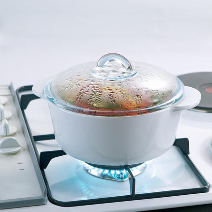 Pyrex Flame Kookpan - Glaskeramiek - Wit - 18 x 18 x 9.6 cm - 1,1 l