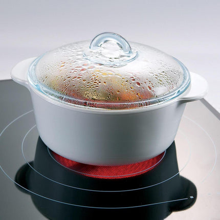 Pyrex Flame Kookpan - Glaskeramiek - Wit - 18 x 18 x 9.6 cm - 1,1 l