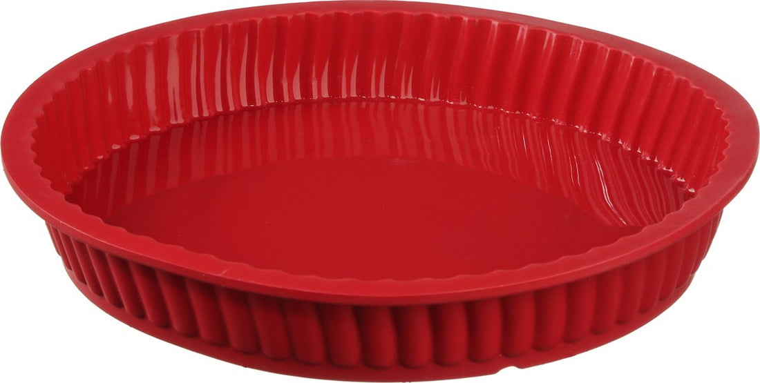 Moule à gâteau en silicone rouge Ø 24CM - Moule à quiche - Moule à gâteau au beurre
