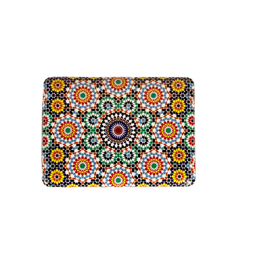 Rectangular makeup pocket mirror