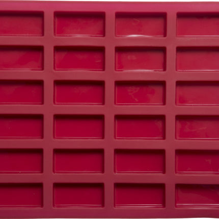 Rechthoekige siliconen bakvorm cake voor 24 mini Financiers 5,6 x 2,5 cm (minigebak)