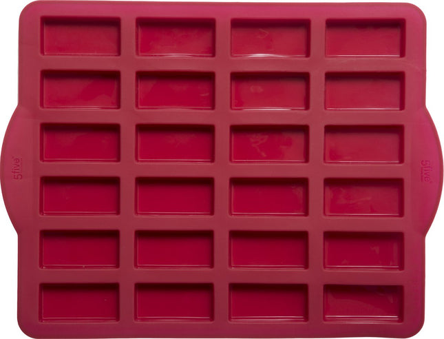 Rechthoekige siliconen bakvorm cake voor 24 mini Financiers 5,6 x 2,5 cm (minigebak)