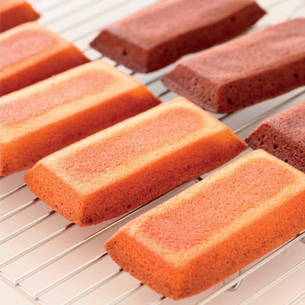 Rechthoekige siliconen bakvorm cake voor 24 mini Financiers 5,6 x 2,5 cm (minigebak)