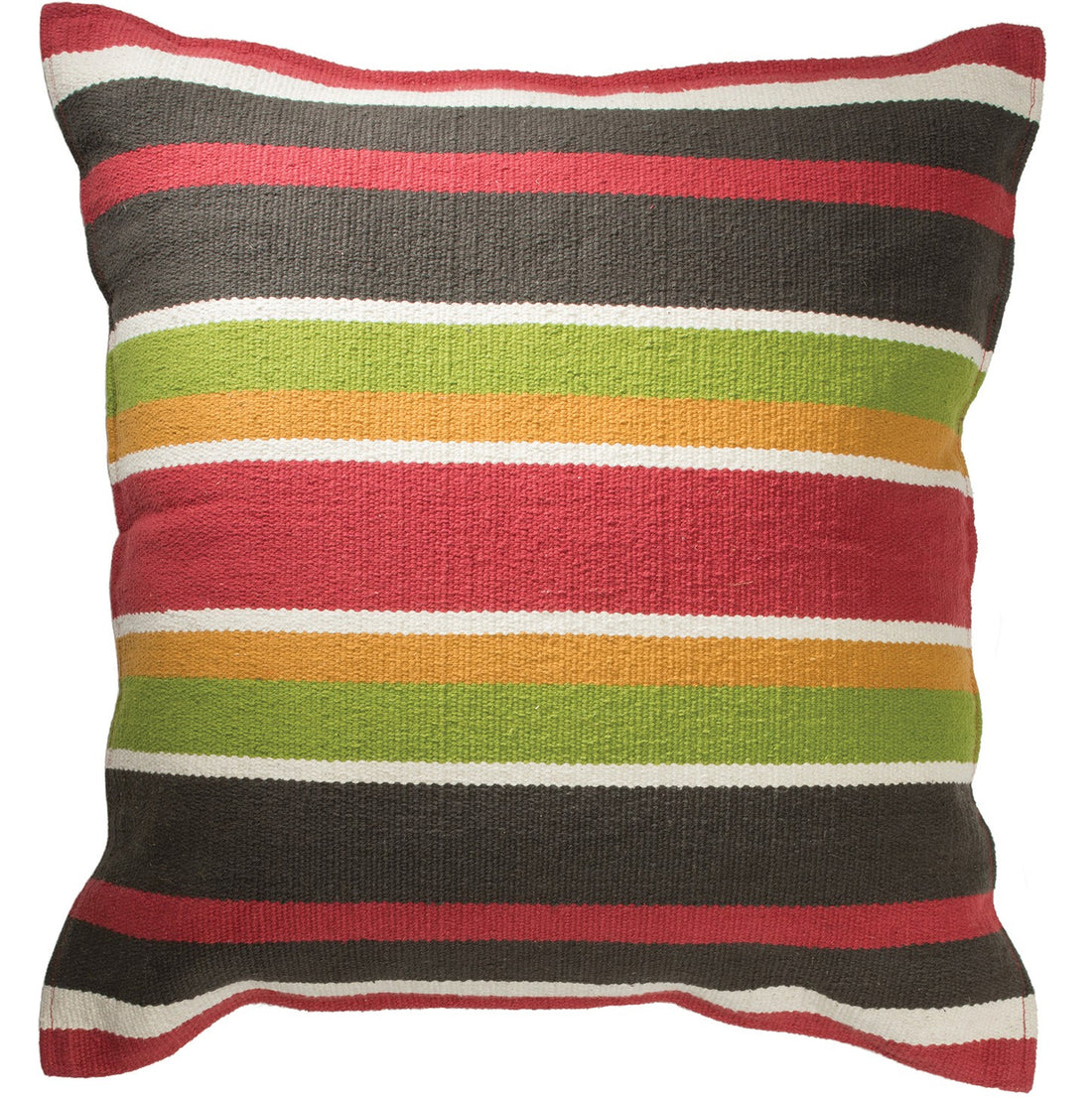 Eastern Cushion Cover 100% Cotton - with multiple stripes - 45 x 45 cm