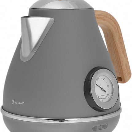 Kassel - Retro Waterkoker - 1,7L - RVS - met thermometer