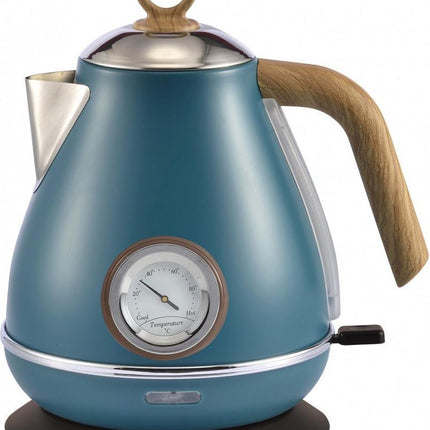 Kassel - Retro Waterkoker - 1,7L - RVS - met thermometer