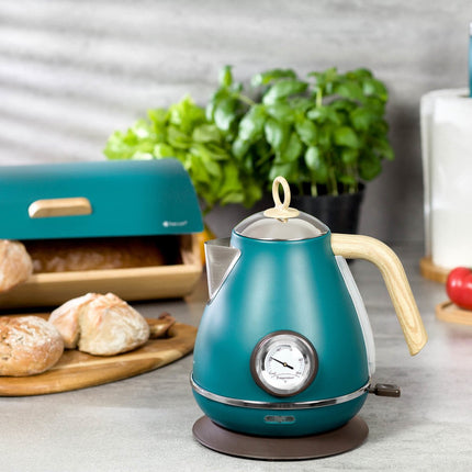 Kassel - Retro Waterkoker - 1,7L - RVS - met thermometer