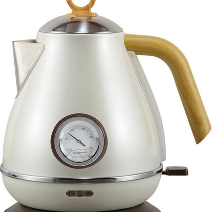 Kassel - Retro Waterkoker - 1,7L - RVS - met thermometer