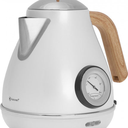 Kassel - Retro Waterkoker - 1,7L - RVS - met thermometer