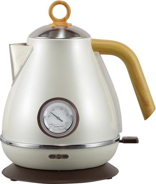 Kassel retro waterkoker 1,7 liter RVS met thermometer – 4 kleuren – foto 16