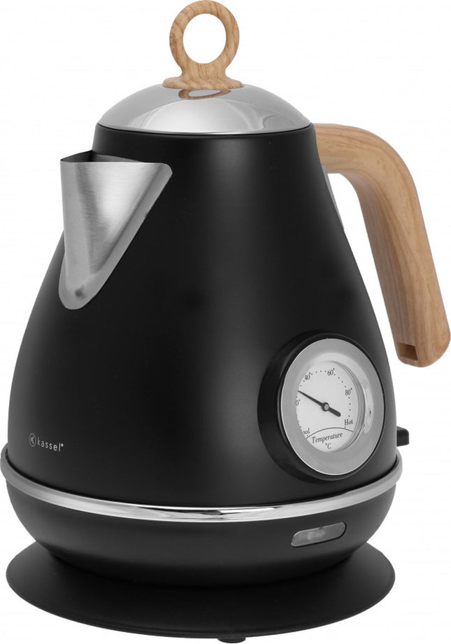 Kassel - Retro Waterkoker - 1,7L - RVS - met thermometer
