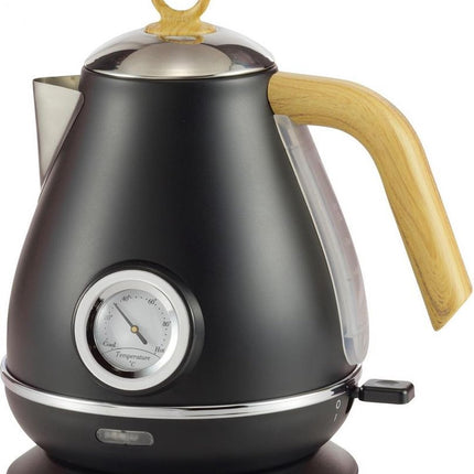 Kassel - Retro Waterkoker - 1,7L - RVS - met thermometer