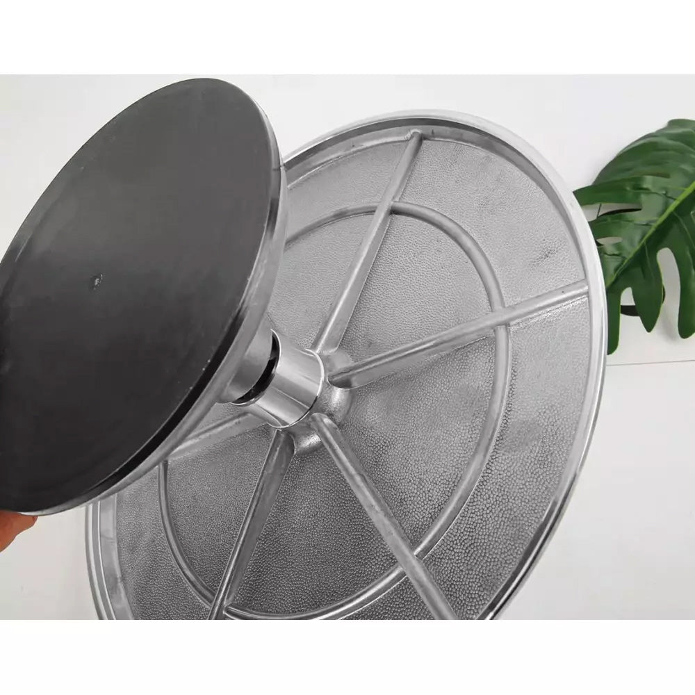 Klausberg draaibaar taartplateau Ø 30 cm – cake stand van geborsteld RVS – foto 8