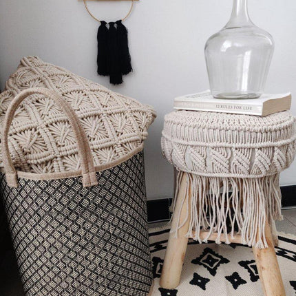 Rieten Mand Naturel Set van 3