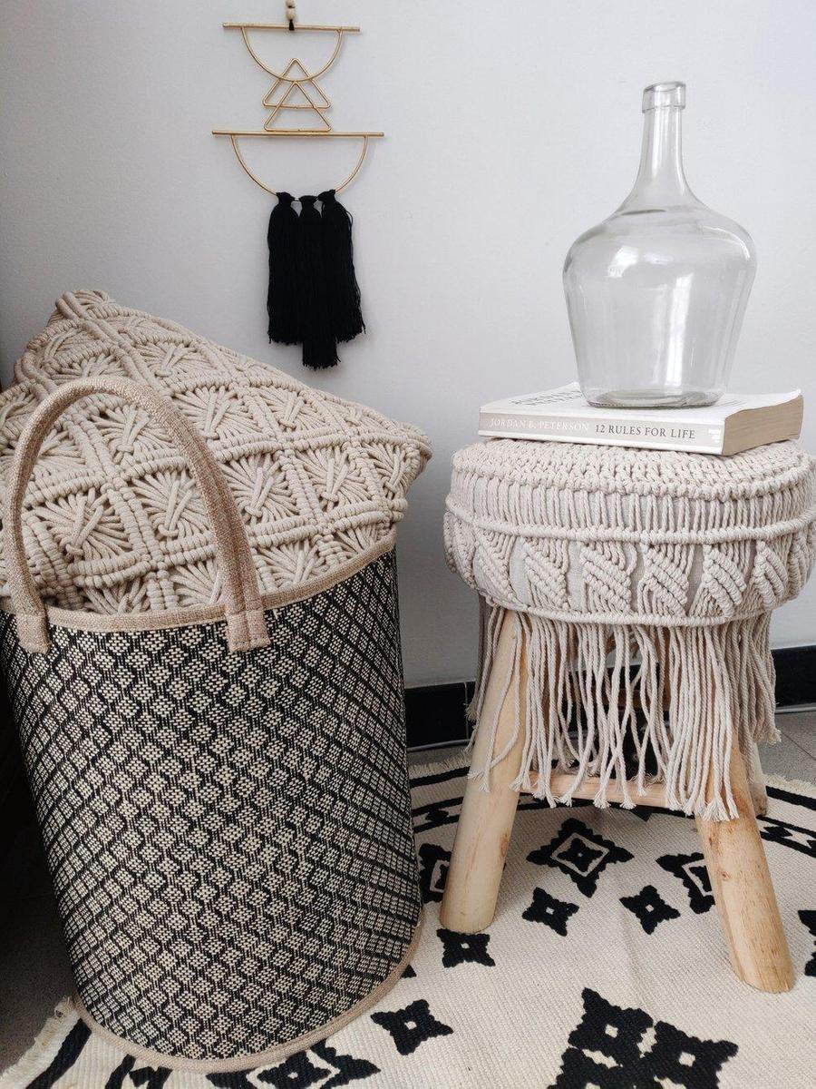 Panier en Osier Naturel Lot de 3