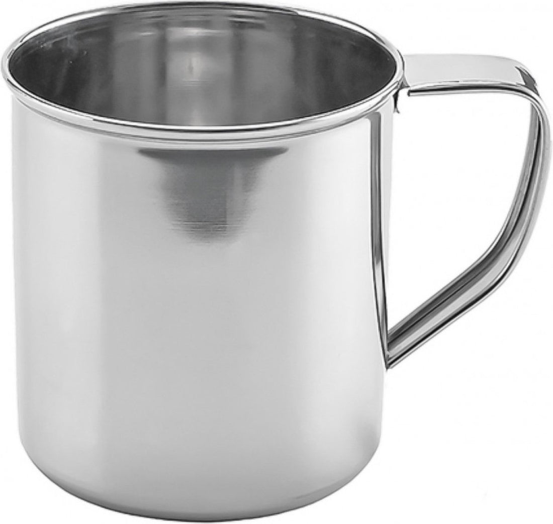 Kinghoff 1483 RVS bekers – set van 4 bekers van roestvrij staal, Ø 10 cm