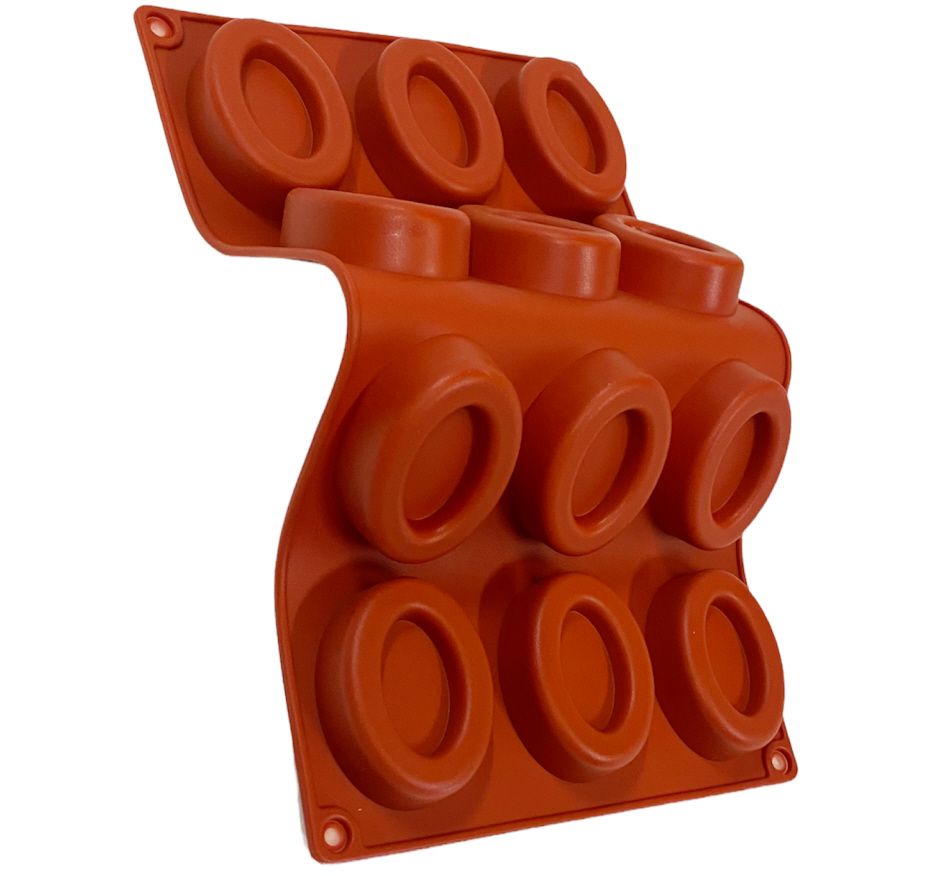 Moule de cuisson en silicone - 12 empreintes ovales