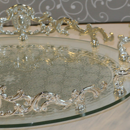 Ovale Glazen dienblad