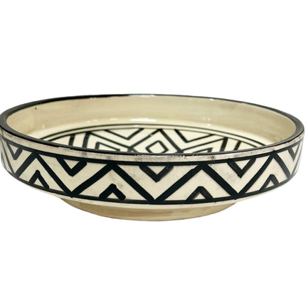 Marokkaanse Aardewerk ronde schaal 24 cm