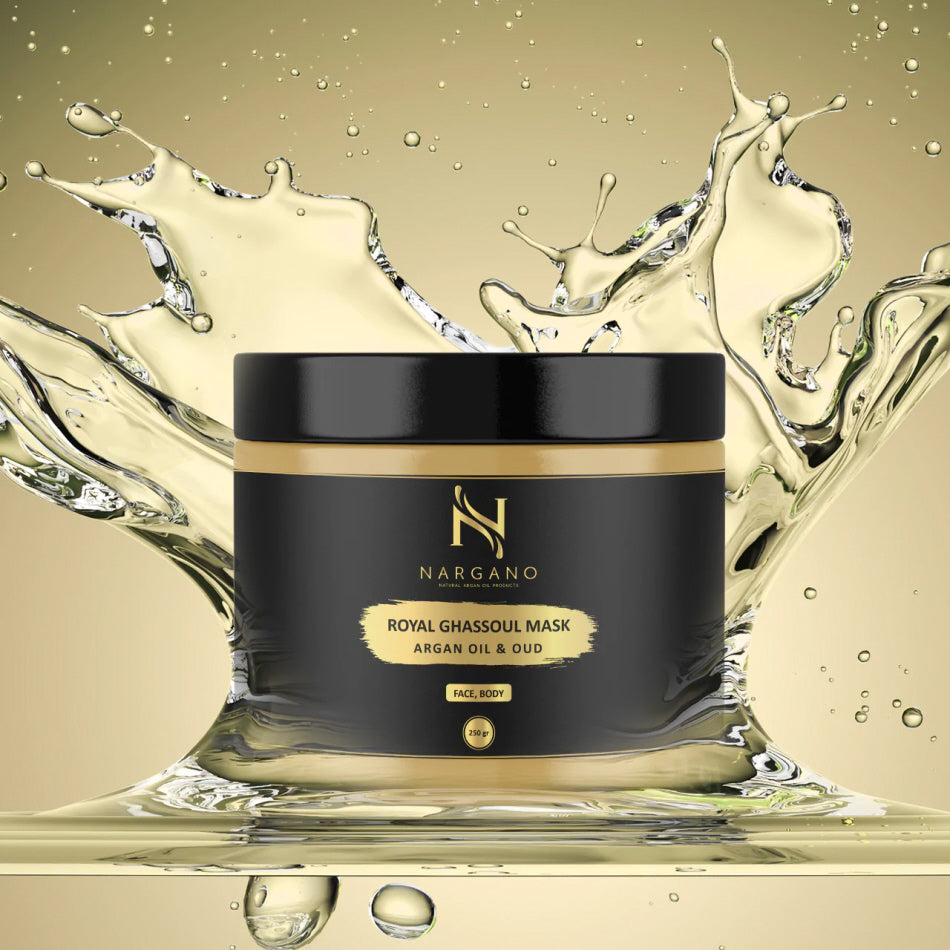 Masque Royal de Ghassoul à l'Huile d'Argan et au Oud