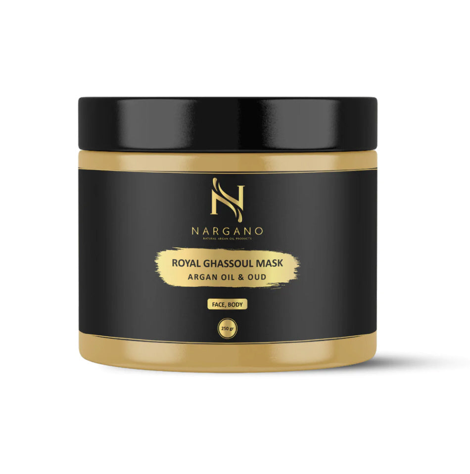 Masque Royal de Ghassoul à l'Huile d'Argan et au Oud