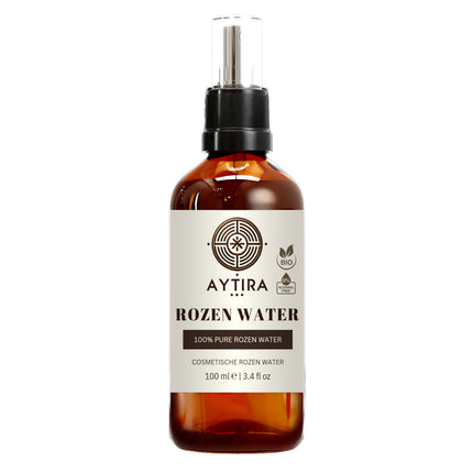 Aytira Rozenwater Spray – 100% Puur en Natuurlijk – Hydraterende Gezichtstoner – Alcoholvrij – 100 ml