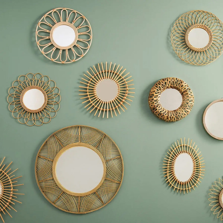 Rattan Mirror Round - Ø 58 cm