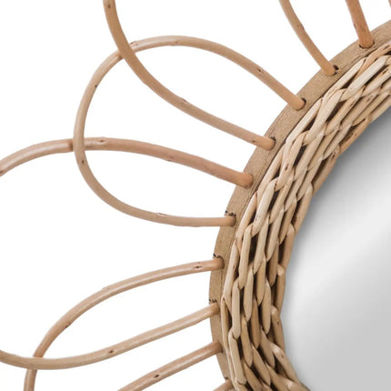 Rotan Bloemenspiegel Ø38 cm