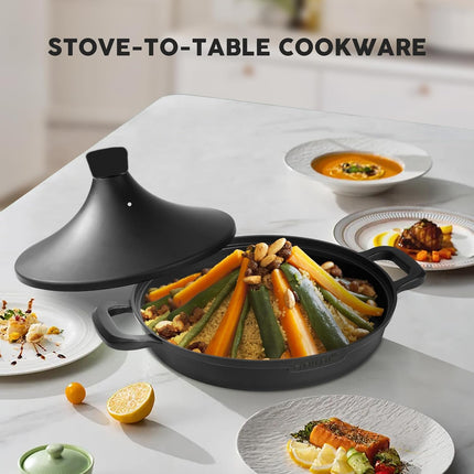 Tajine Saffron 30 cm -  Non-stick - Geschikt voor Alle Kookplaten