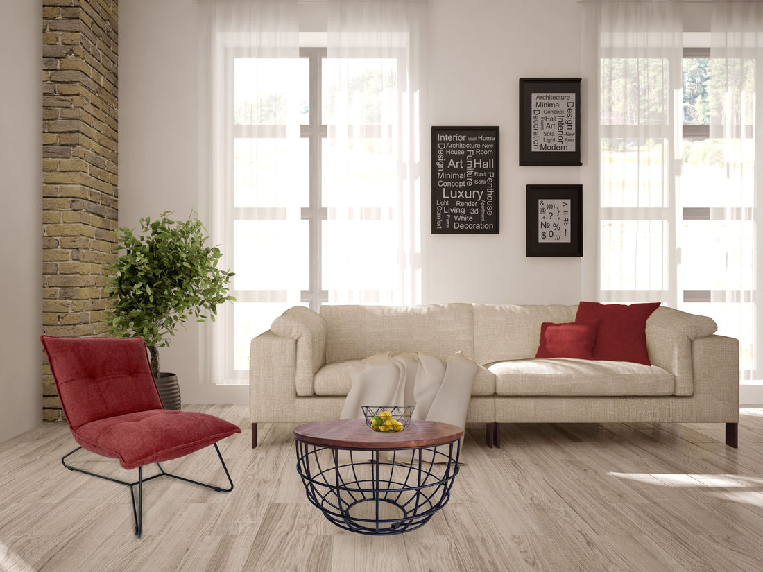 Round Coffee Table | ø 55 cm | Industrial - Metal - Black / Dark Brown