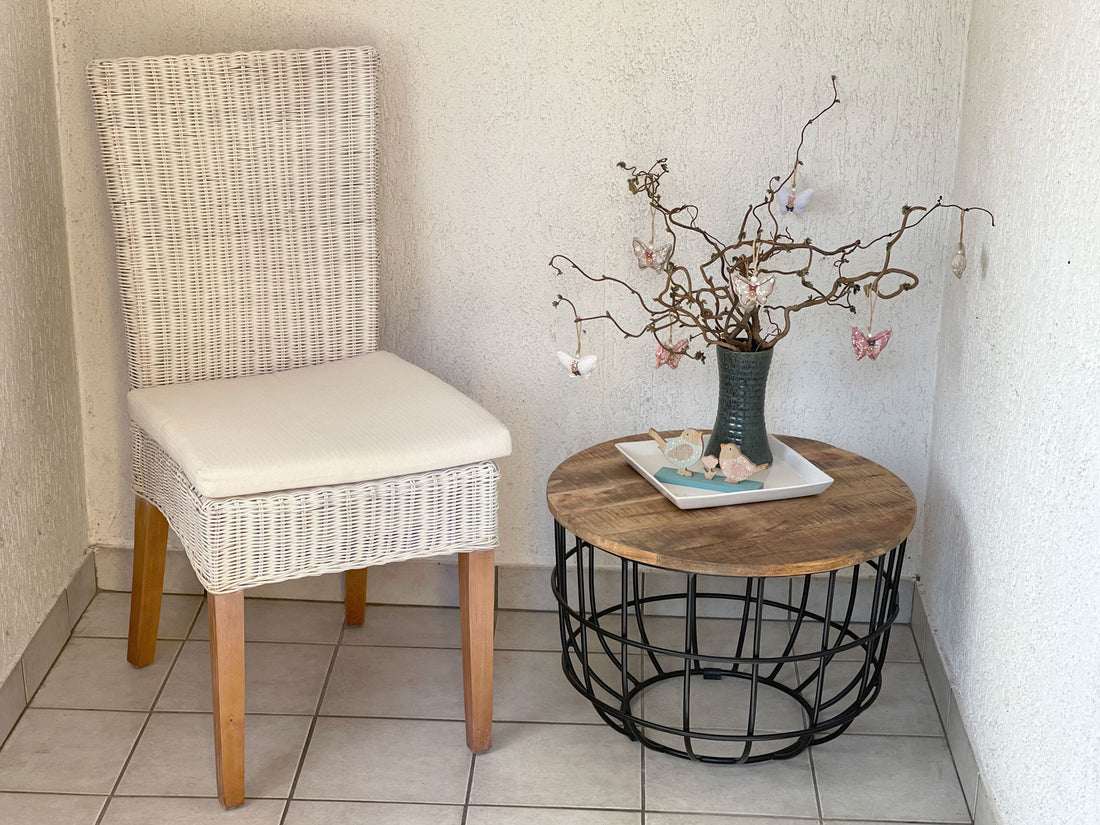 Ronde salontafel industrieel – metaal, ø 55 cm, zwart/donkerbruin – foto 4