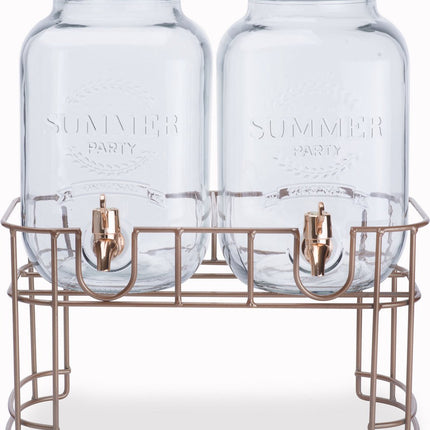 Cosy&Trendy Sapdispenser set op standaard - 2x 3,5 liter