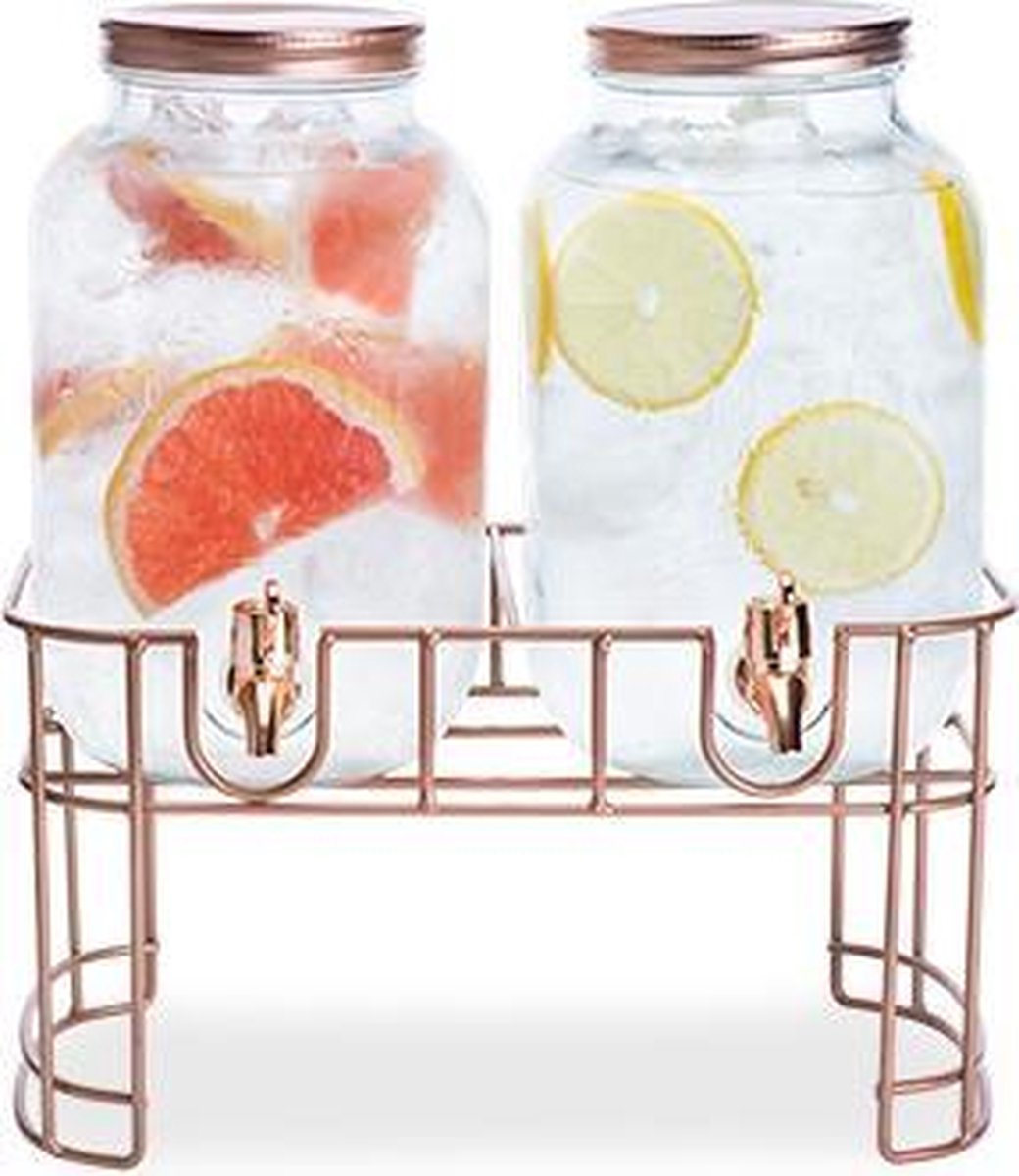 Cosy&Trendy Distributeur de jus sur pied - 2x 3,5 litres