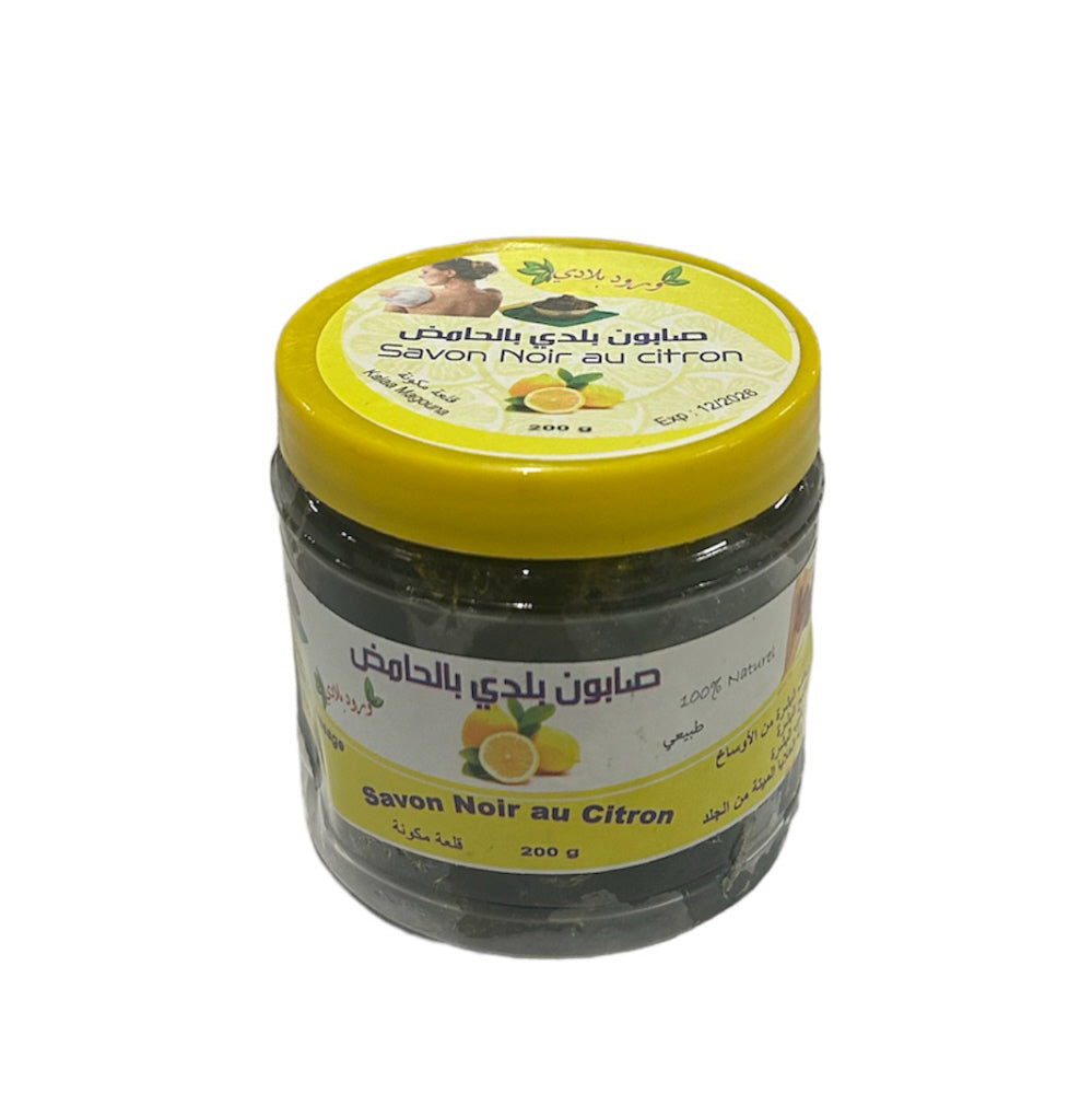 Savon Beldi Noir - Black soap with lemon