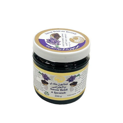 Marokkaanse Zwarte zeep - Savon Noir met lavendel