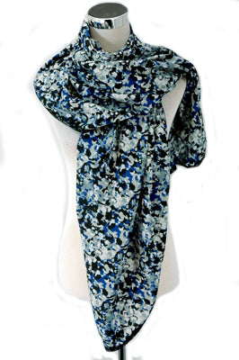 Marble Effect Lace Trim sjaal