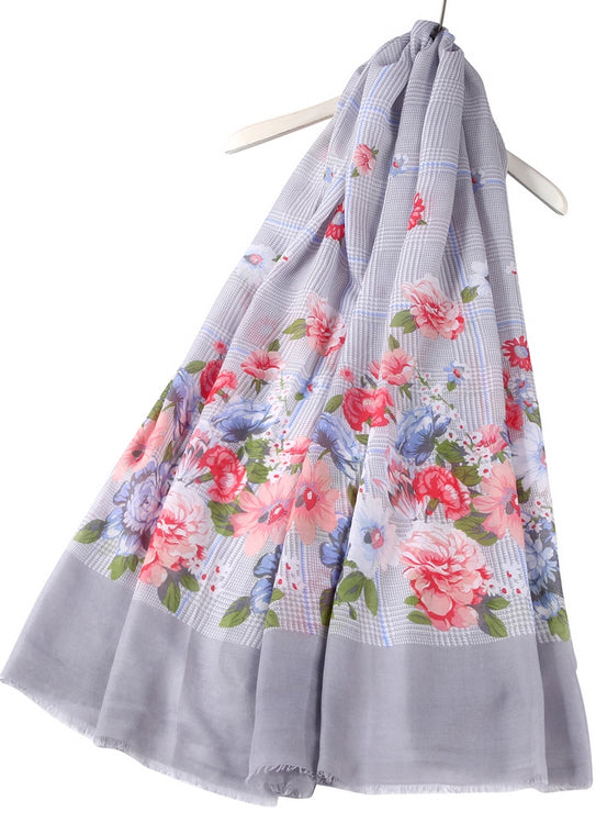 Glitter flower scarf