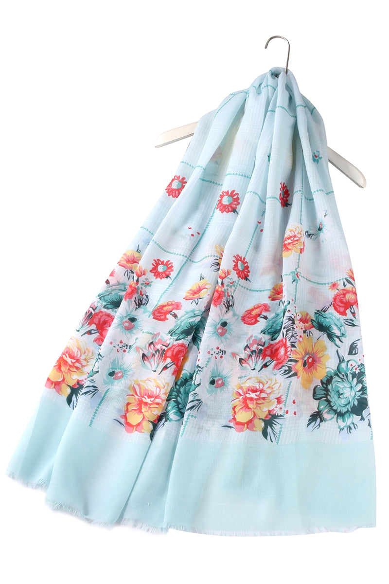 Glitter flower scarf