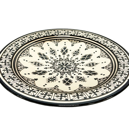 Handmade Marokkaanse aardewerk schaal Ø35