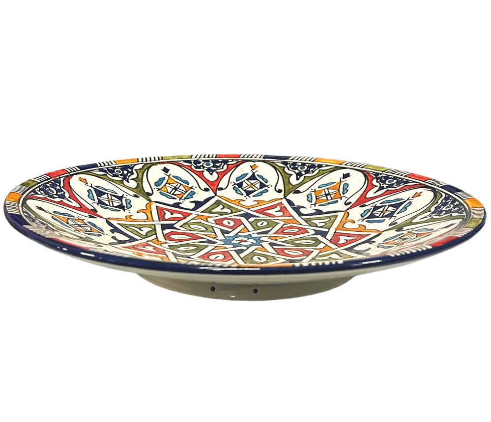 Handmade Moroccan ceramic bowl 35 cm
