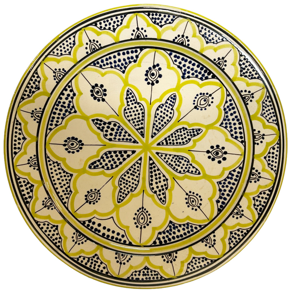 Plat marocain vert clair 35 cm