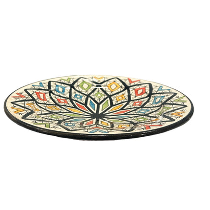 Marokkaanse handmade bord Asfi Ø 25
